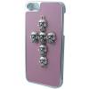 iPhone 5 Protective Hard Case Cross Skull - Pink